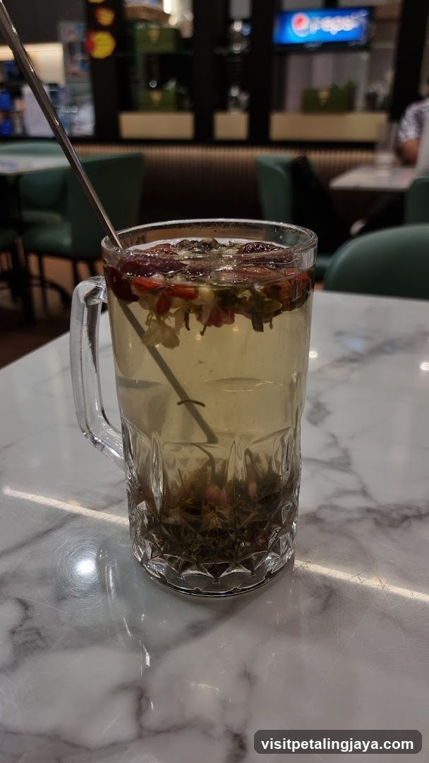 Herbal Tea in Glass Mug