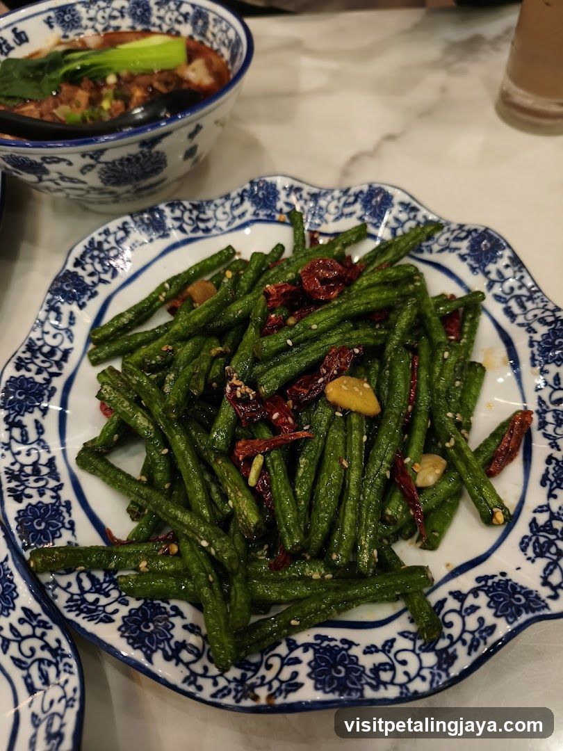 Stir-fried Green Beans with Dried Chilies