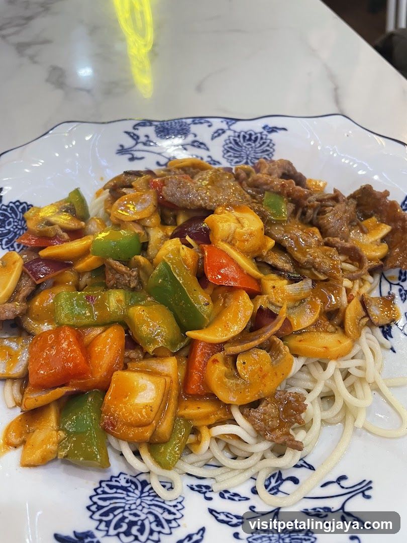 Stir-fried Noodles with Meat and Vegetables