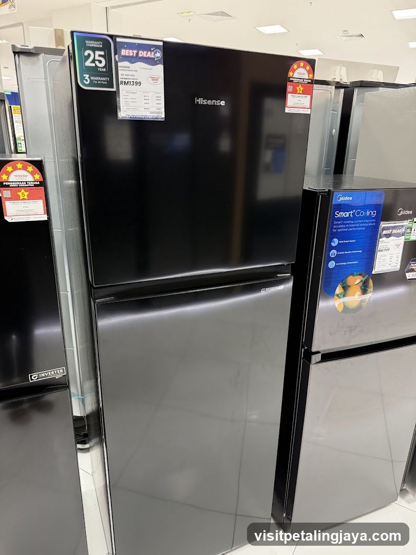 Refrigerator Display in Store