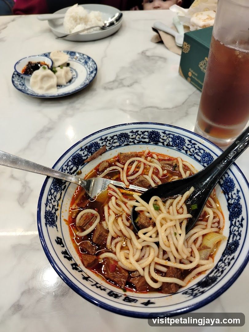 Noodle Bowl with Dumplings