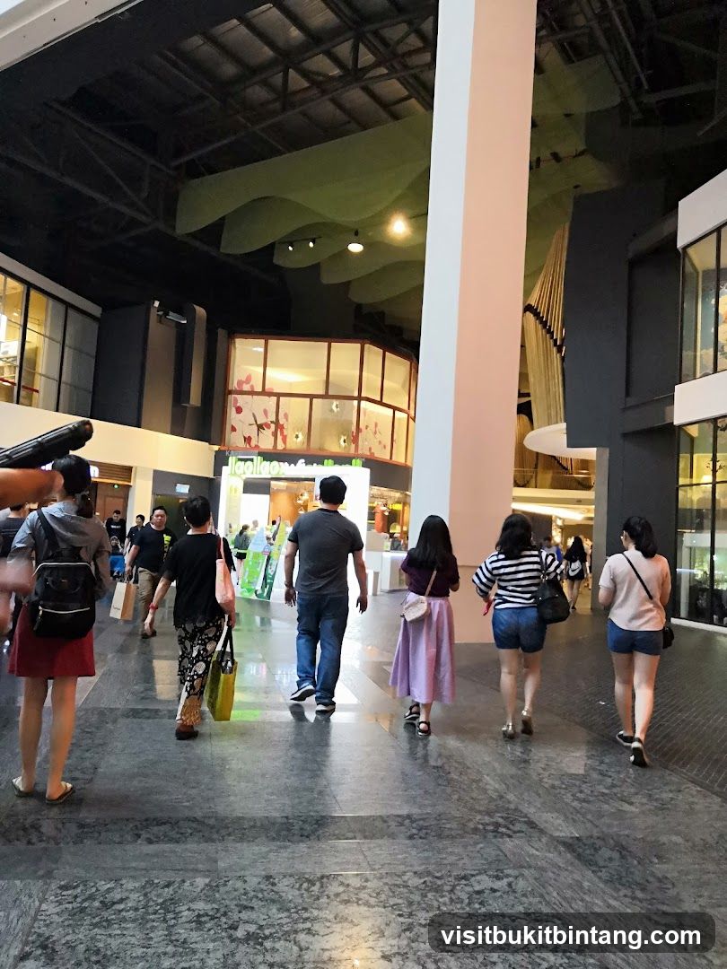 People walking in a mall
