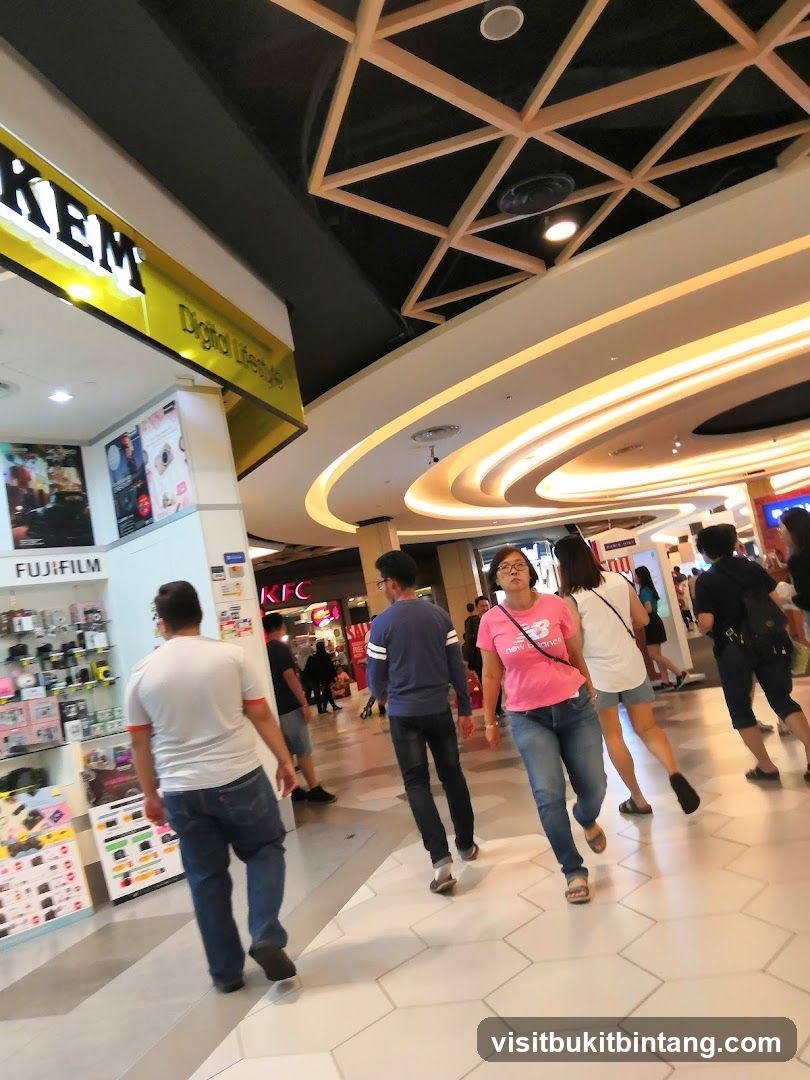 People walking in a mall