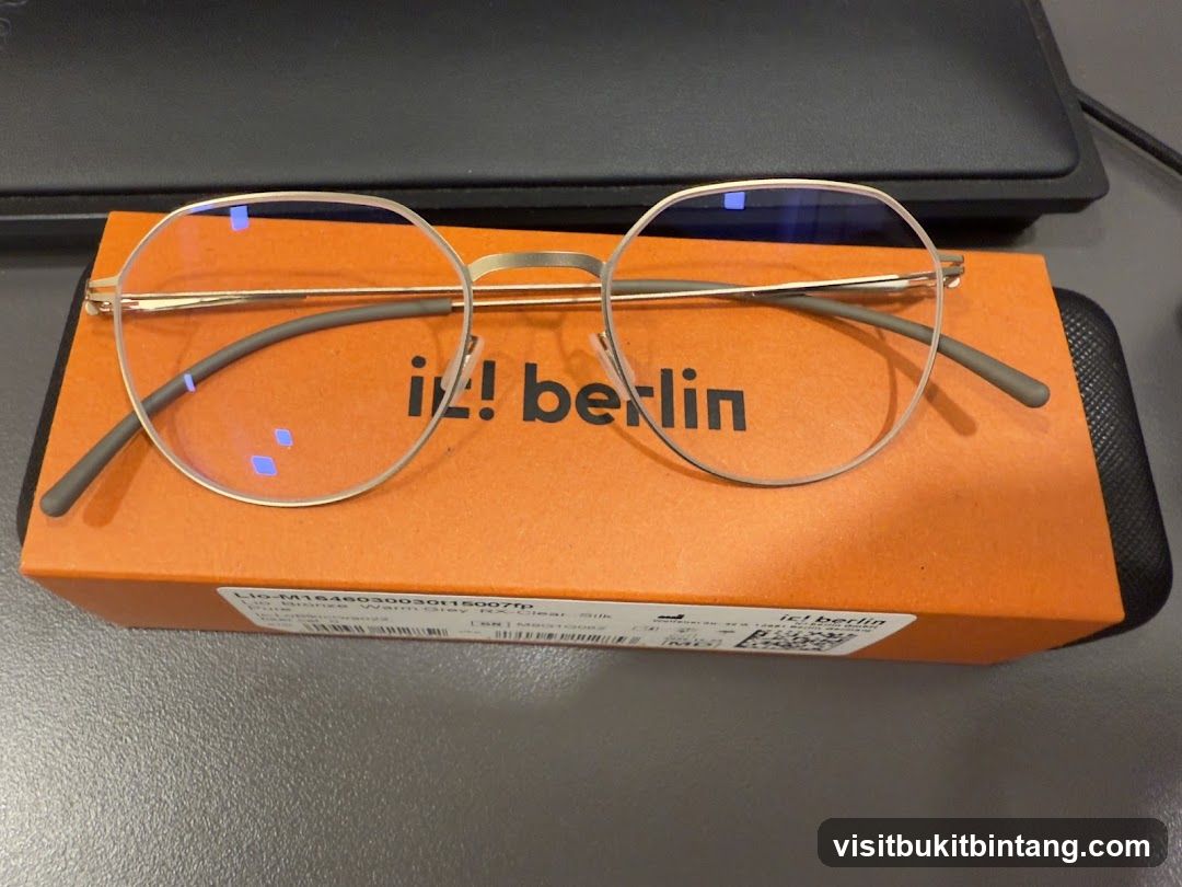 Eyeglasses on a box