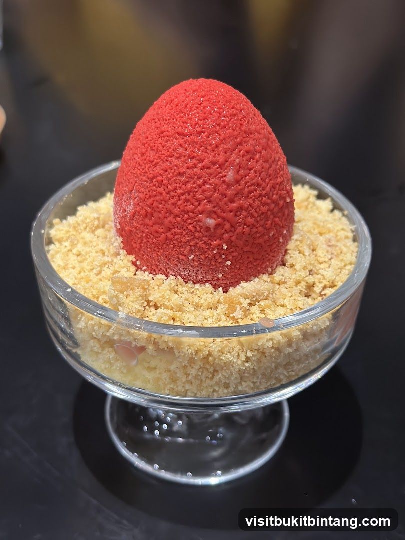 Dessert in a glass bowl
