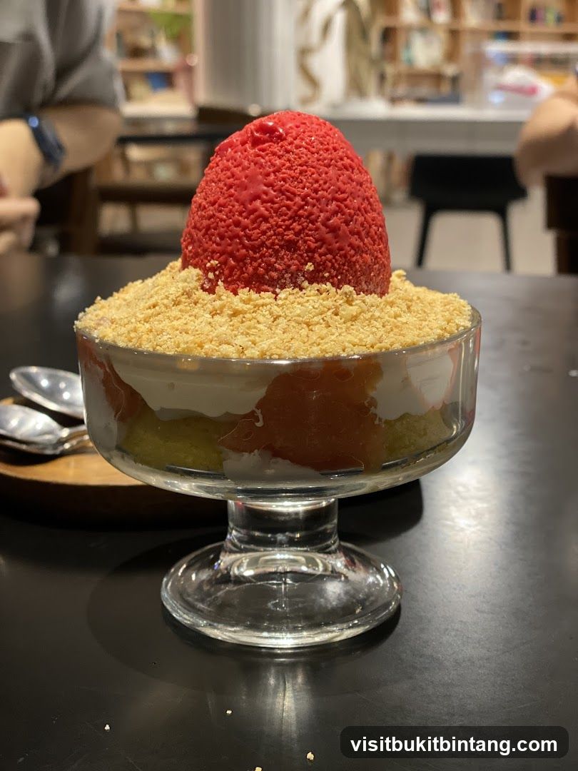Dessert in a glass bowl