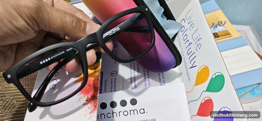 Enchroma glasses and accessories