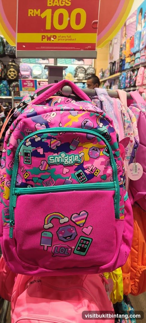 Smiggle Backpack Display
