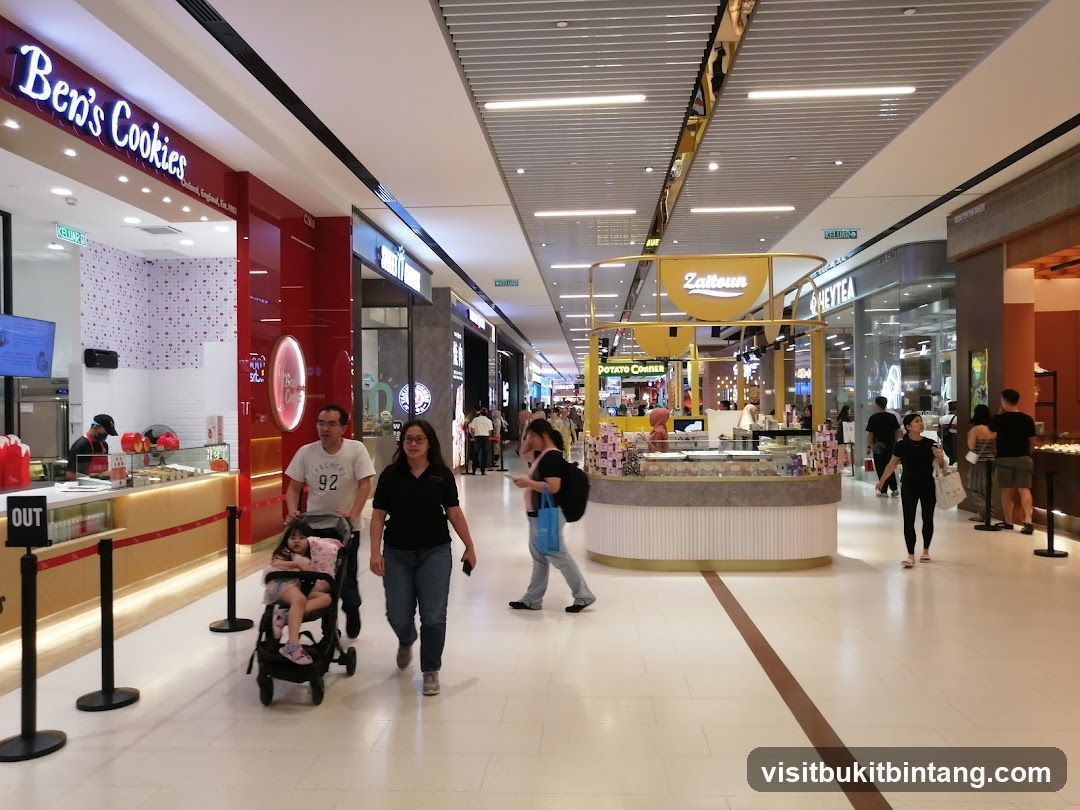 Mall Interior with Shops