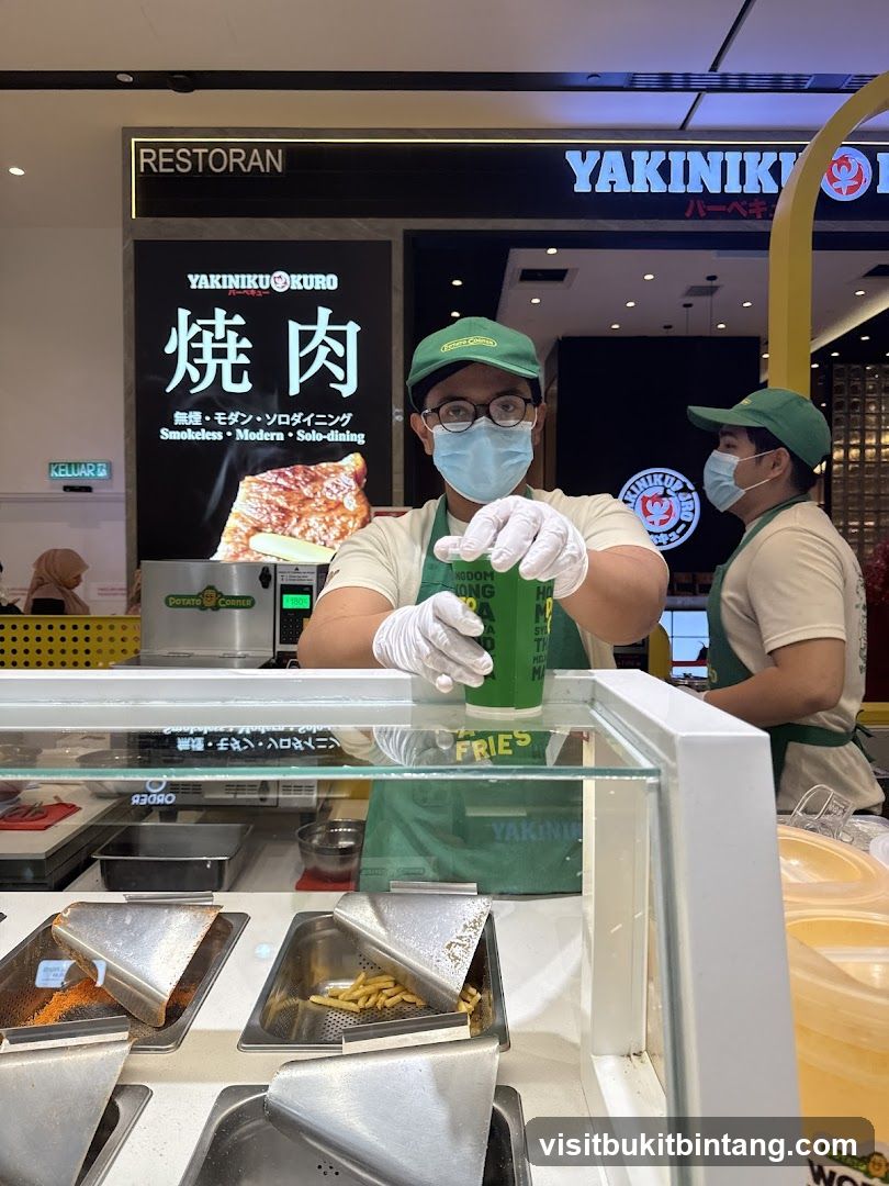 Yakiniku Kuro and Potato Corner Staff