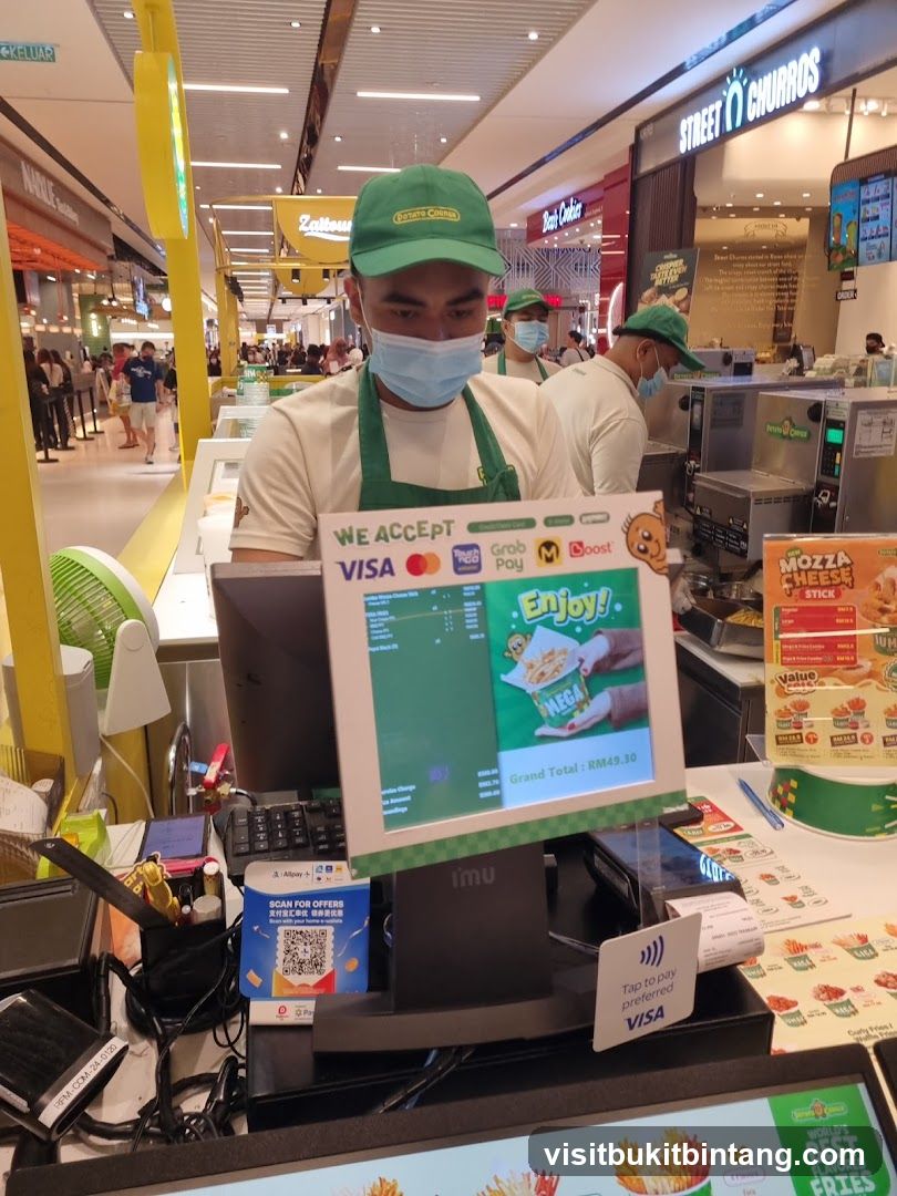 Cashier at Potato Corner