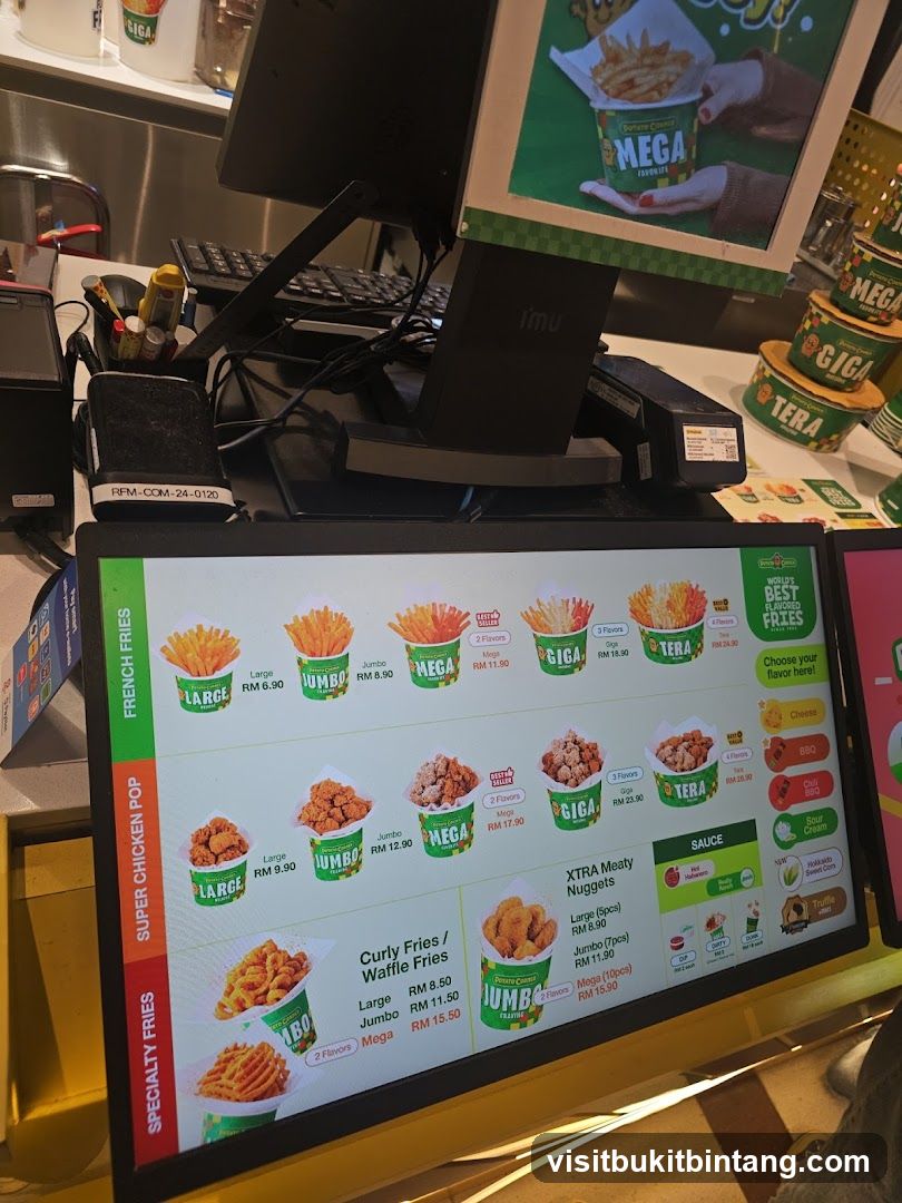 Potato Corner Menu