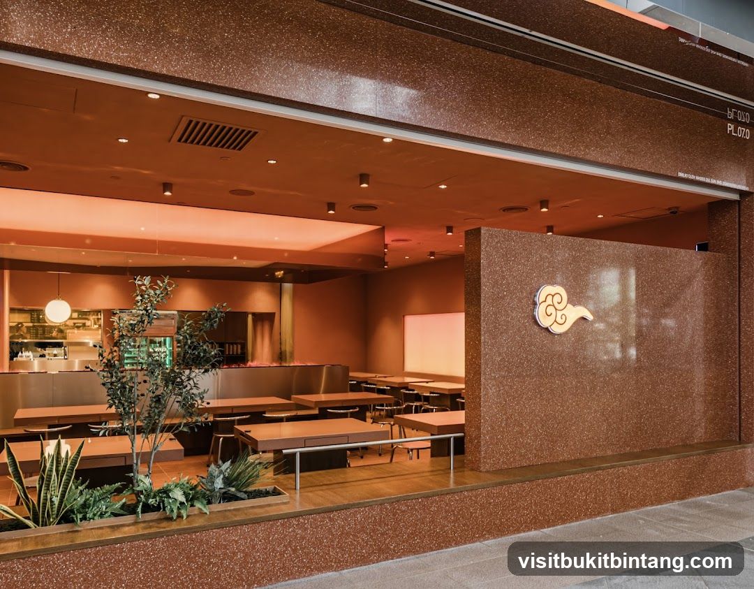 Modern Restaurant Interior with Cloud Logo