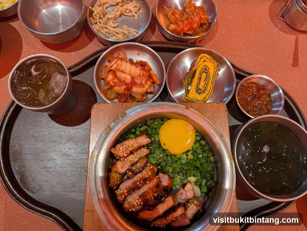 Korean Meal with Side Dishes