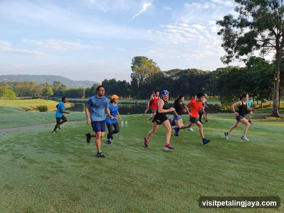 Group Running in Park