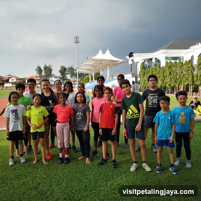 Group of children on a sports field