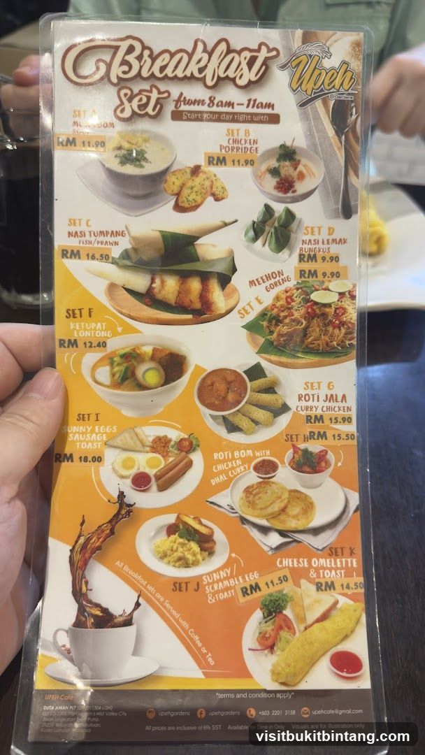 Breakfast Set Menu