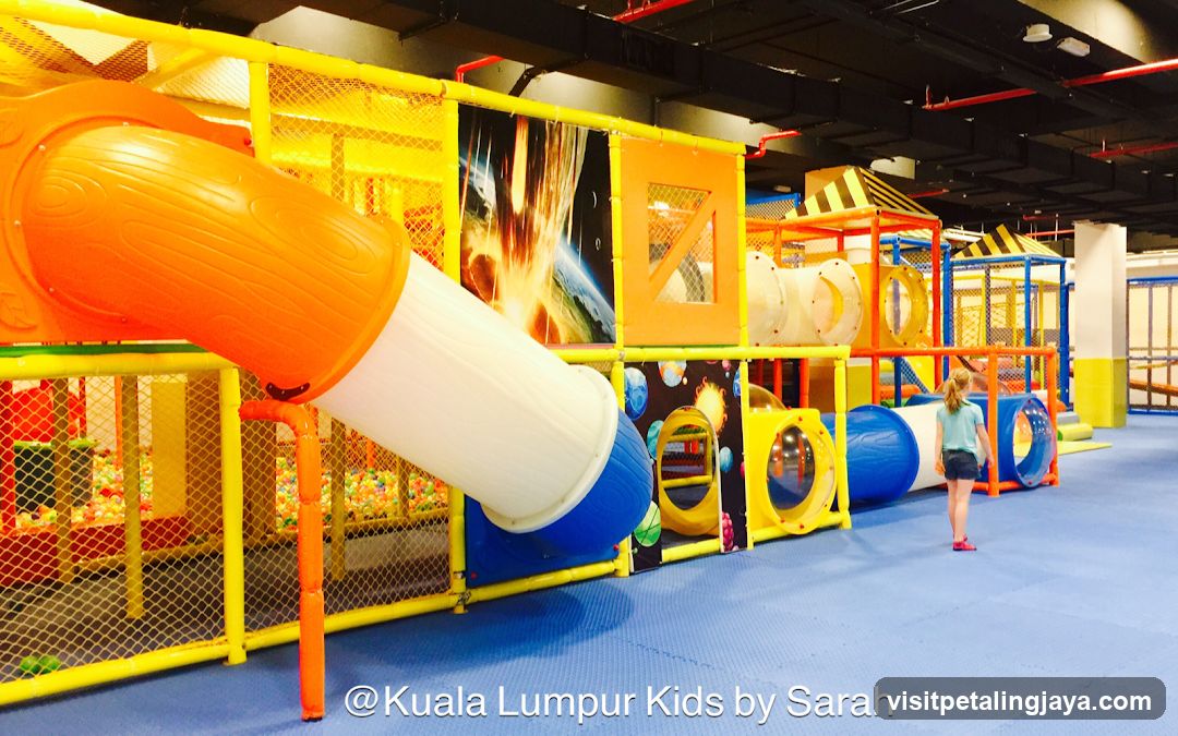 Indoor Play Area with Slide and Tunnel