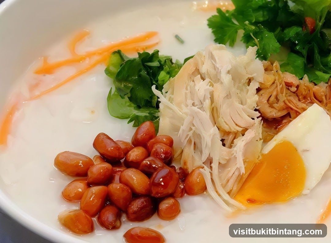 Congee with Shredded Chicken and Egg
