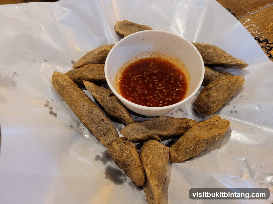 Fried Fish Cakes with Dipping Sauce