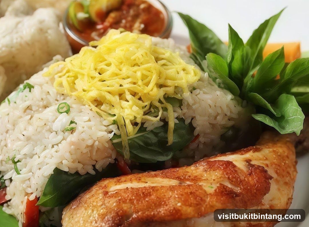 Fried Rice with Chicken and Sauce