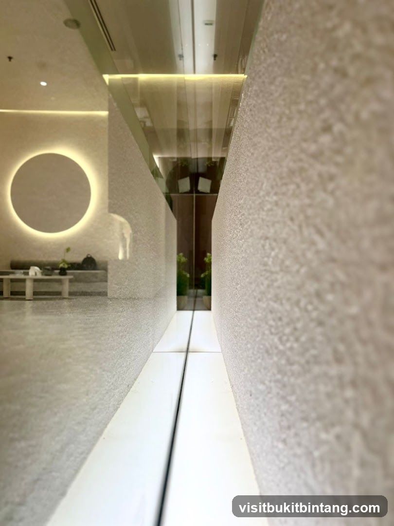 Modern Interior with Circular Light Feature