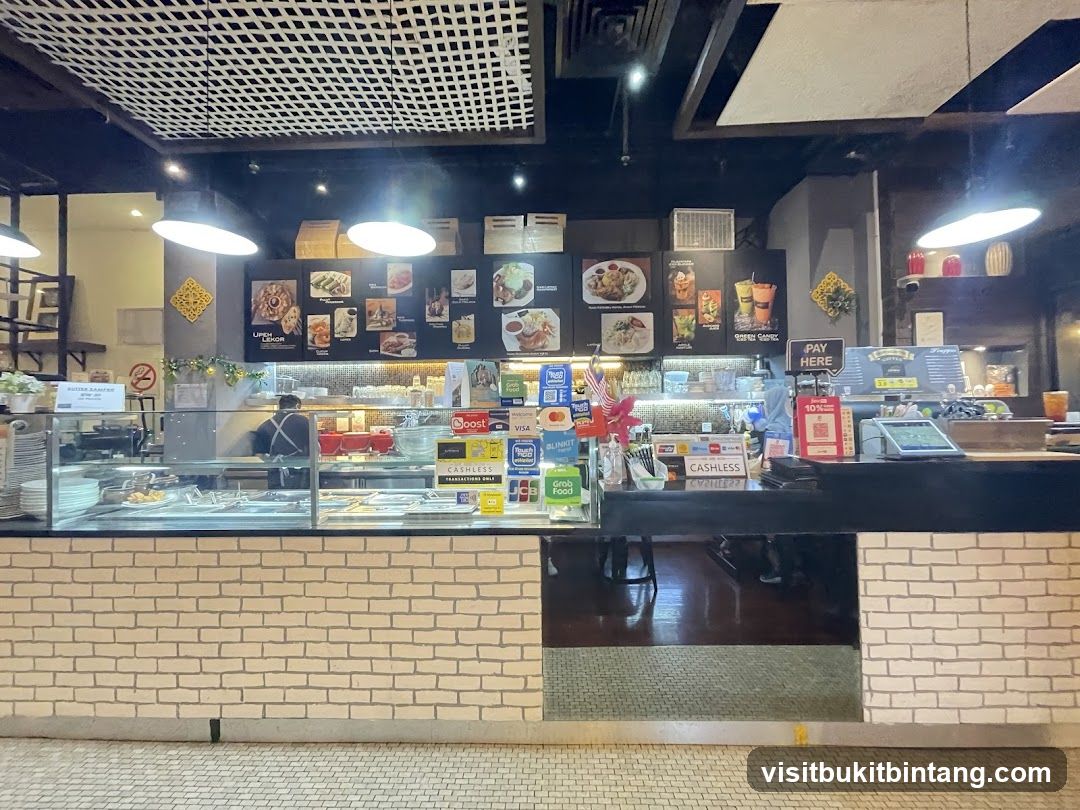 Restaurant Counter with Food Display
