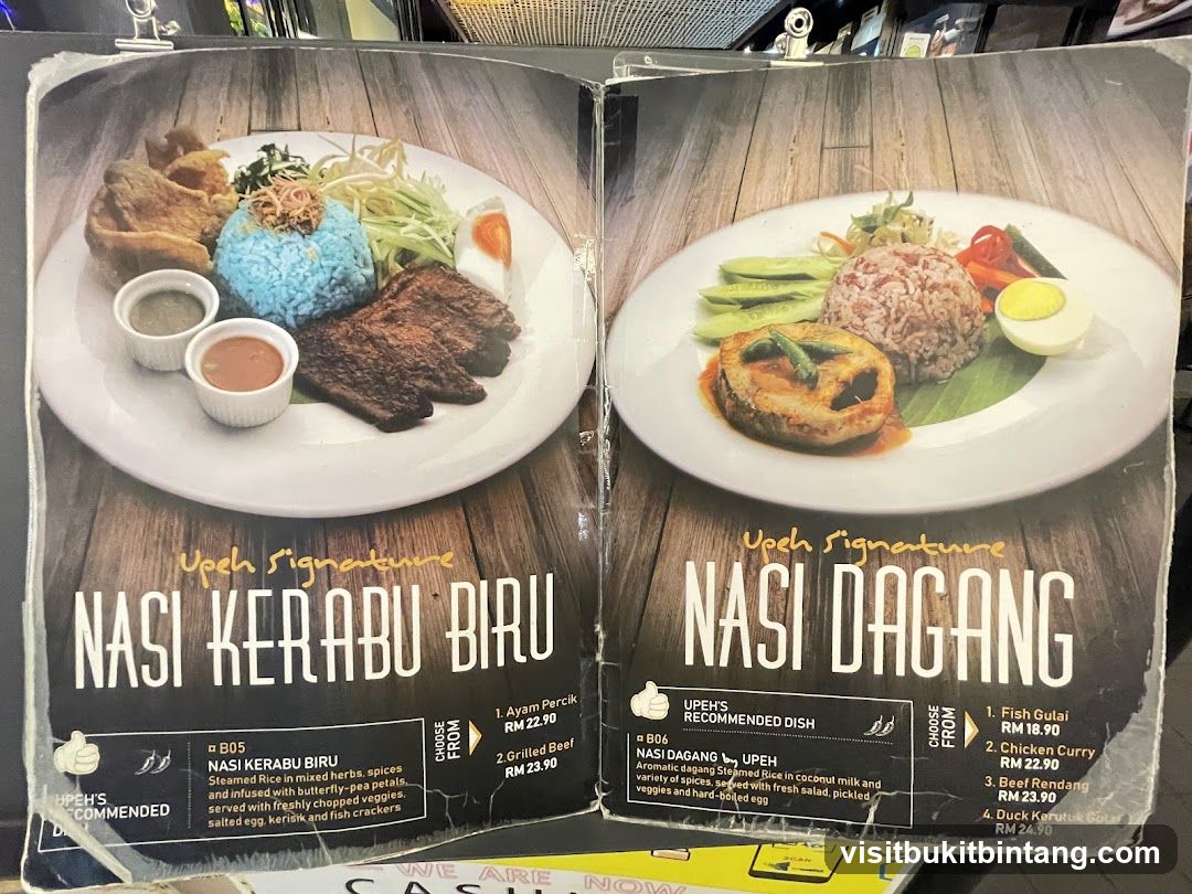 Upeh Signature Menu