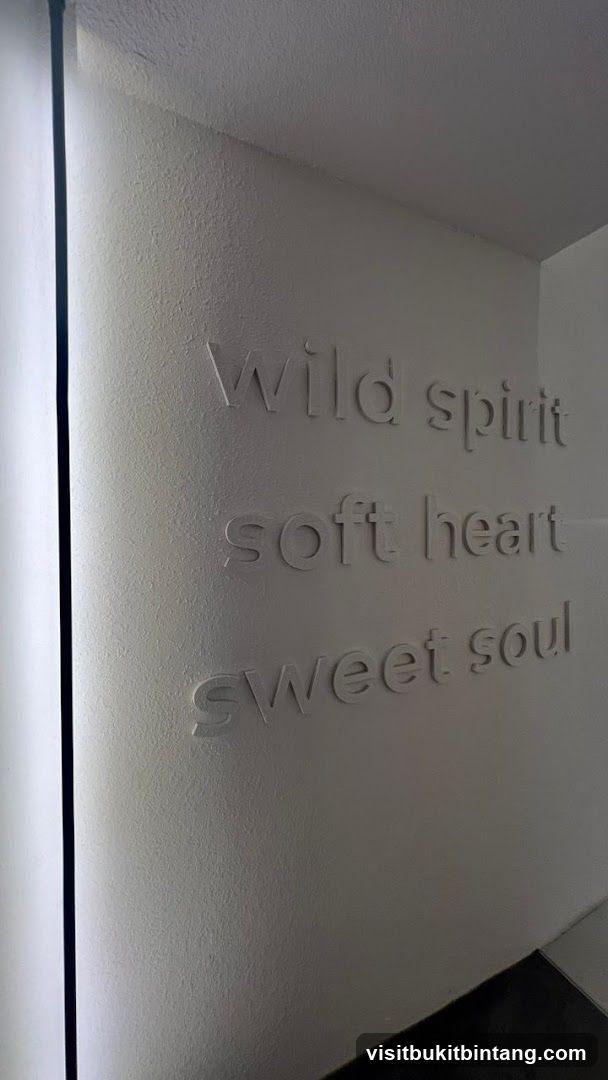 Embossed Text on Wall