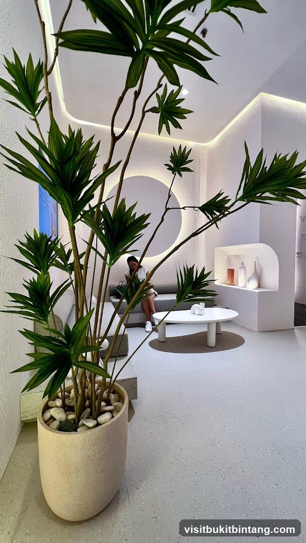Modern Waiting Area with Plant