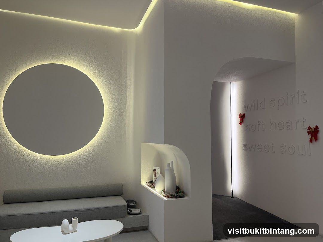 Modern Interior with Inspirational Text