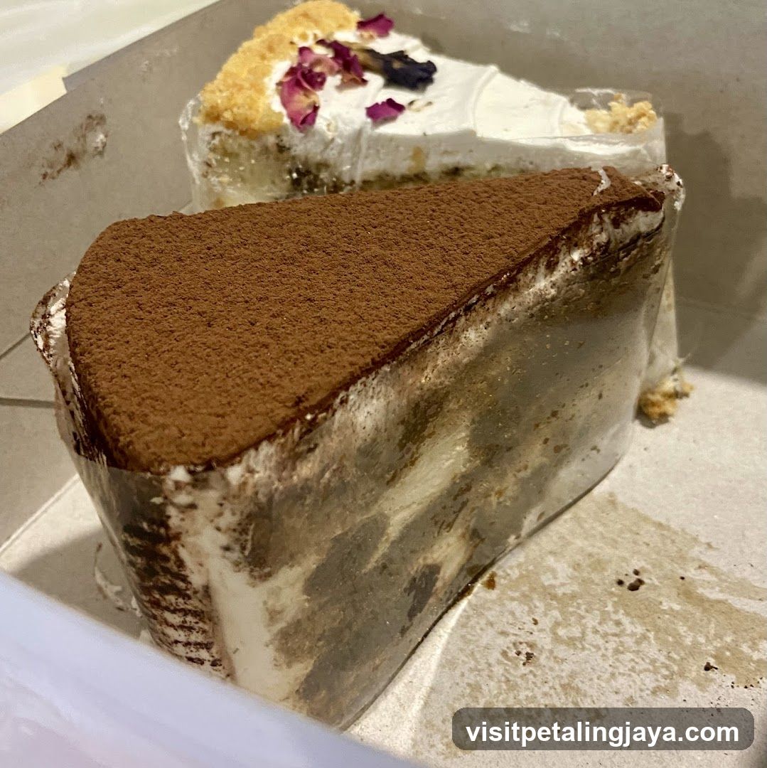 Tiramisu and Cream Cake Slices