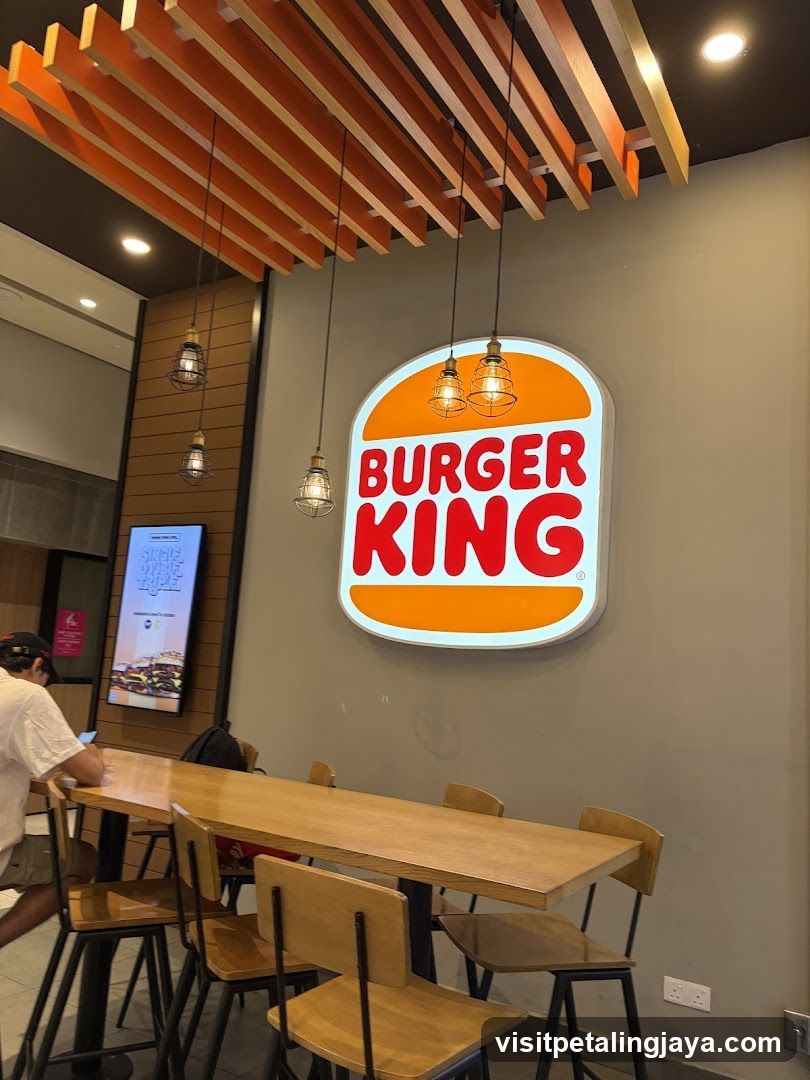 Burger King Interior Dining Area