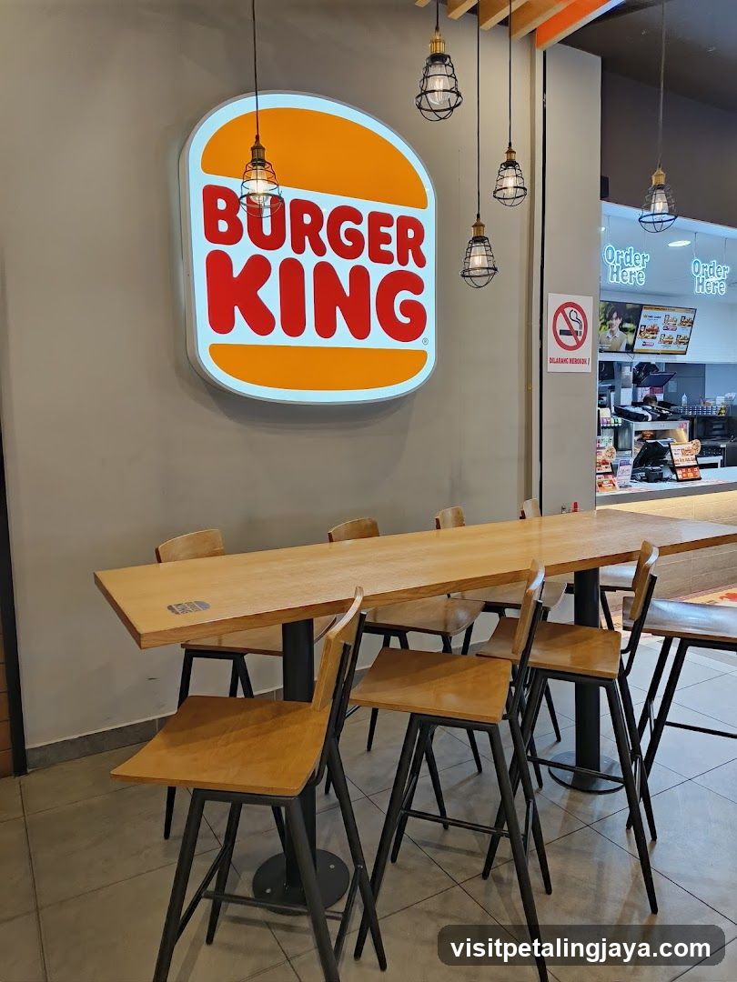 Burger King Interior Seating Area