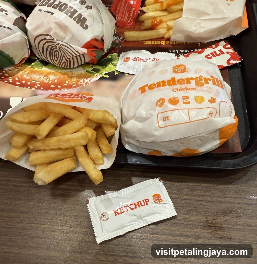 Fast Food Meal Tray