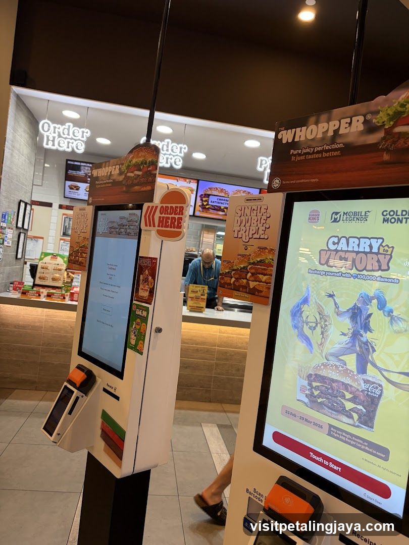 Burger Chain Self-Order Kiosk Area