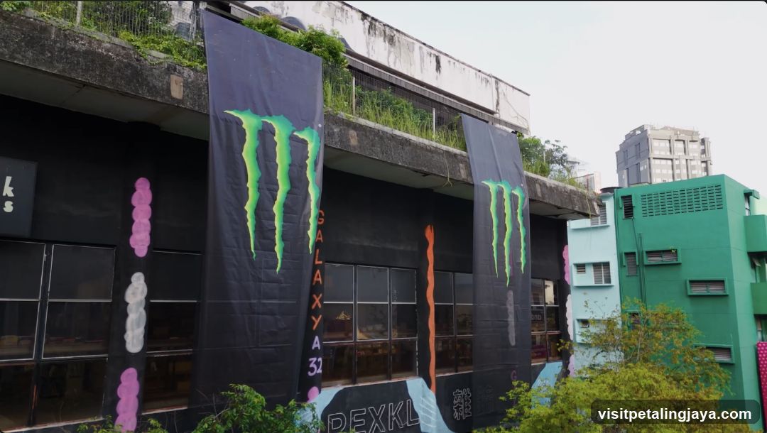 Monster Energy Branding on Building Facade