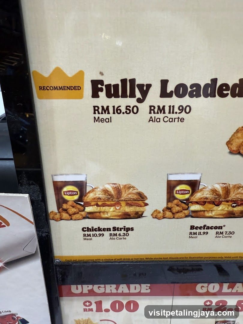 Fully Loaded Menu Board