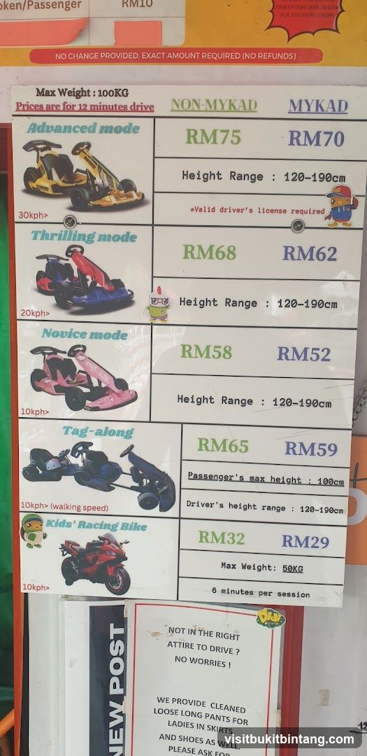 Go-Kart Pricing