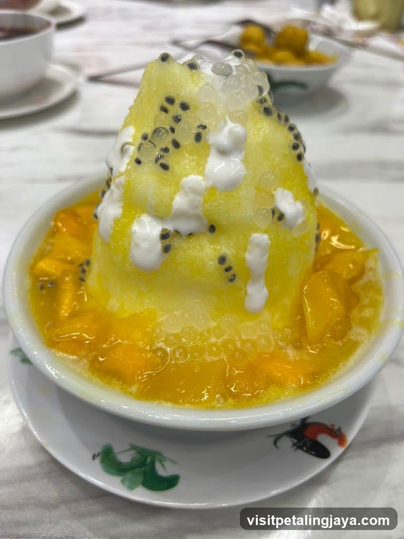 Mango Shaved Ice Dessert