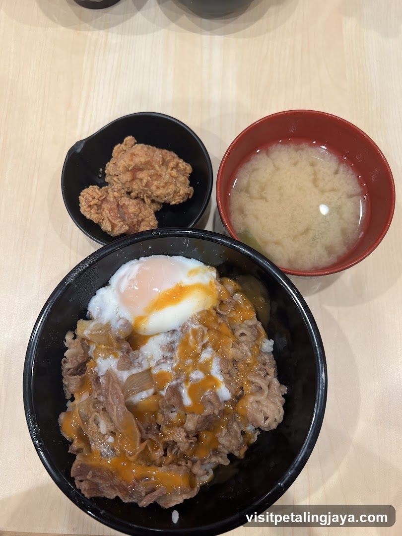 Bowl with Fried Chicken and Egg