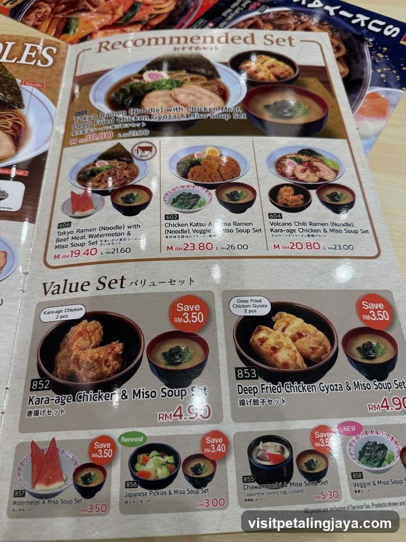 Ramen Menu Page