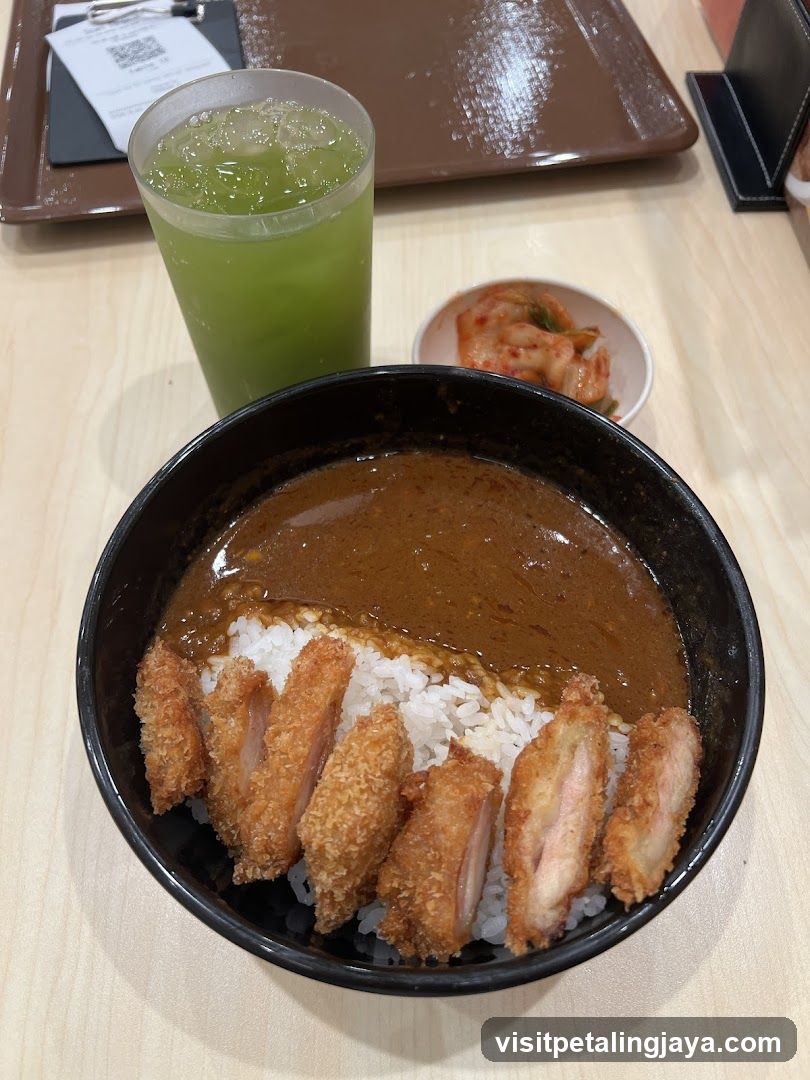 Curry Rice Bowl with Fried Chicken Cutlet