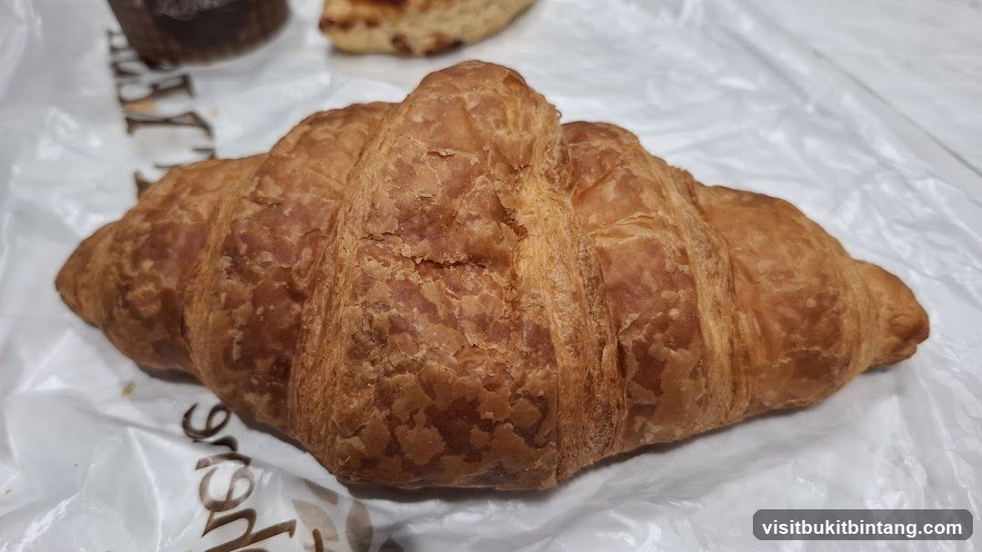 Croissant on paper