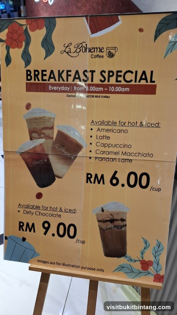 La Boheme Coffee Breakfast Special