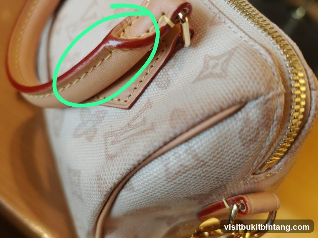 Close-up of a handbag detail