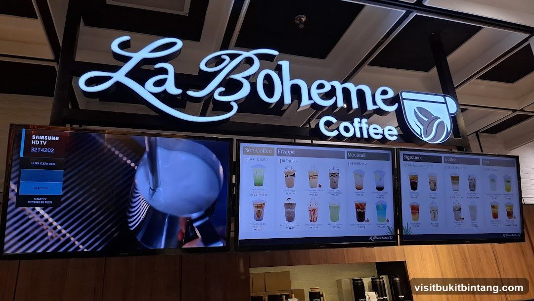 La Boheme Coffee Menu