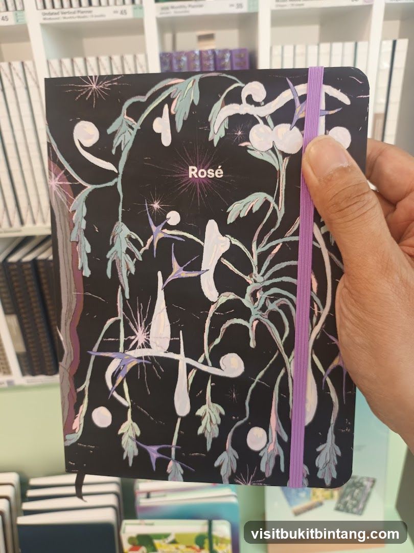 Notebook with floral design