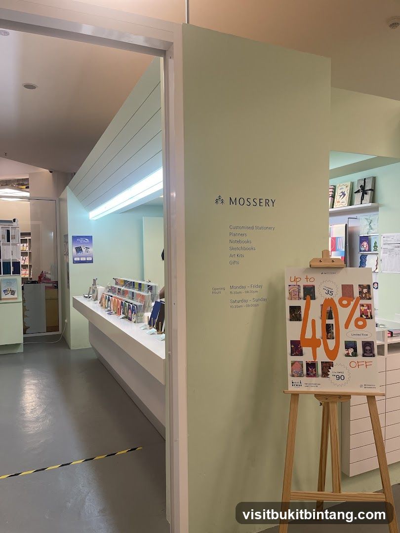Mossery Store with Sale Poster