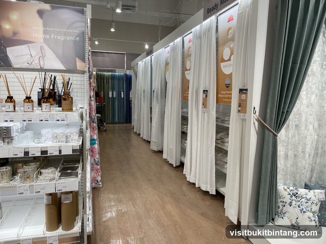 Home Fragrance and Curtains Display